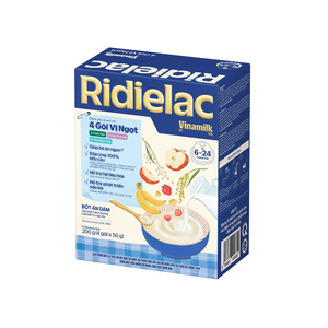 Vinamilk Ridielac - <strong>4</strong> sweet Flavors - <strong>Cereal</strong> for 6-24 <strong>months</strong> - 200g x 24 Boxes per Carton - Vitamin Enriched Formula - Product Image 2