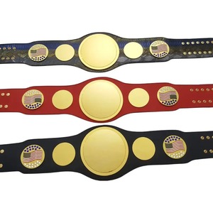 Ceinture de champion en cuir avec emblème drapeau américain, légère, écologique, personnalisable, durable, équipement d'arts martiaux unisexe - Product Image 6