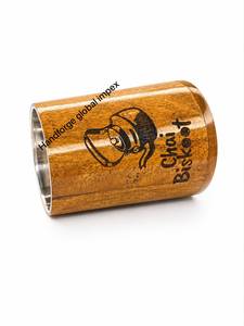 Taza de Café/Té de Madera Sólida Natural de Alta Calidad, Diseño Clásico, Resistente al Calor, Apta para Lavavajillas, Capacidad de 200 ml, Handforge Global Impex - Product Image 6