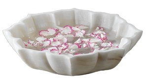 Cuenco de mármol redondo urli para flores/cuenco de mármol urli para decoración del hogar/centro de mesa de boda decoración cuenco de flores de mármol - Product Image 5