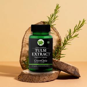 GreenOpia Extracto de Hoja de Tulsi Silvestre (Ocimum Sanctum) Prensado en Frío, Cápsulas Vegetarianas, 60 Unidades, Grado Alimenticio, Herbal en Botella - Product Image 1