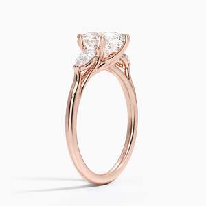 Oval Cut Diamond Engagement Ring Prong Setting Classic Style Women's White Gold Rhodium Plated GIA Certified - Product Image 6