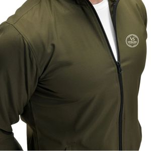 Veste de sport légère, athlétique, pour la course à pied et l'entraînement, coupe-vent zippé, vêtements de sport pour hommes et femmes, fitness en plein air, olive - Product Image 5