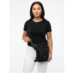 Sac banane en toile de coton respirant et durable avec poches zippées sécurisées – Offre spéciale - Product Image 1