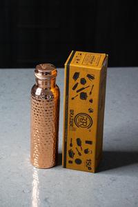 Modern Luxury Indian Handcrafted Copper <b>Water</b> <b>Bottle</b> with <b>Large</b> Capacity - Product Image 5