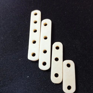 Separadores de Hueso de Búfalo Blanco Natural de 5 Agujeros, Hechos a Mano, Conector de Joyería Multihilo, Suministros Étnicos para Gargantillas Tribales de Animales - Product Image 4