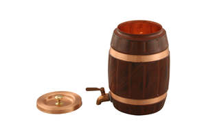 Distributeur d'eau en cuivre artisanal Unicorn Handicrafts, fait main, moderne, écologique, conteneur de boissons de luxe pour cuisine et restaurant - Product Image 3