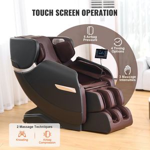 Modes Auto 3D Shiatsu Chauffage Chaise de Massage Corps Complet Zero Gravity Recliner Bluetooth Haut-Parleur Airbag Pied Rouleau Écran Tactile - Product Image 4