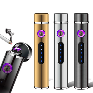 Briquet électronique rechargeable par USB, supporte le logo personnalisé, briquet Dericsson mini à double arc rechargeable - Product Image 1