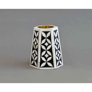 High Quality Custom Moroccan Design Metal Candle Holders Handmade Best Bone Inlay Color Tableware for Home Decor Natural <b>Crafts</b> - Product Image 2