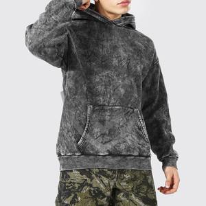 Sweat-shirts à capuche délavés pour hommes, en coton décontracté, style vintage, tissu doux, coupe confortable - Product Image 1