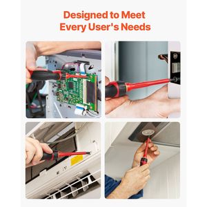 ชุดไขควงฉนวนไฟฟ้าแบบมืออาชีพ 13 ชิ้น ชุดเครื่องมือช่างไฟฟ้า 1000V พร้อมแม่เหล็กสำหรับงานไฟฟ้า - Product Image 6