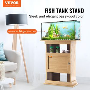 20-Gallon Aquarium Stand Basswood Color 167.6 Lbs Load Capacity 25.2x15.7x28.3 MDF Turtle <b>Reptile</b> <b>Tank</b> Model D0100HARSD7 - Product Image 2