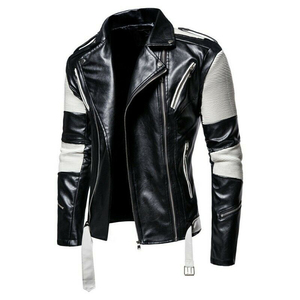 <b>Mens</b> <b>Leather</b> Motorcycle <b>Jacket</b> Premium Genuine <b>Leather</b> Rugged Durable Stylish Riding Fashion Apparel - Product Image 2