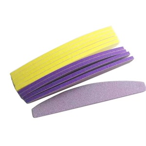 Lima de uñas desechable rosa de esponja EMERY, 100 granos, lavable, de doble cara, autoadhesiva, pulidor recto para el cuidado de las uñas - Product Image 3
