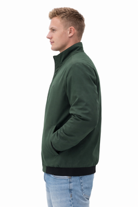 Chaqueta Clásica Verde Oliva con Cierre – Diseño Elegante y Minimalista con Cuello Alto, Aislamiento Suave y Cómodo, Ligera y Cálida para Todas las Estaciones - Product Image 3