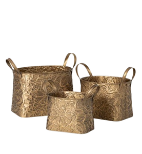 Durable Quality Floor <b>Planter</b> Medium Size Custom made Garden Decor Gold Finishing <b>Planter</b> Custom Shape Metal <b>Planters</b> - Product Image 2