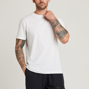 T-shirt Homme Manches Courtes Col Classique Coupe Slim Couleur Unie Style Été Décontracté Vente Chaude EU Vente en Gros - Product Image 1