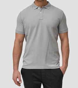 Chemise polo pour homme tendance, couleur gris, haute qualité, nouveau style, respirante, style décontracté, vêtements pour homme - Product Image 6