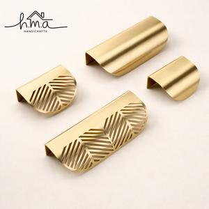 Tiradores de latón dorado con borde de chapa, varios diseños, herrajes para gabinetes de cocina y baño, venta al por mayor, gran éxito de ventas - Product Image 1