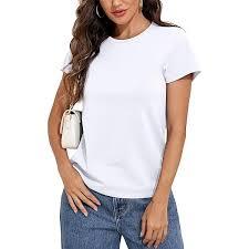Camiseta Básica Versátil, Varias Opciones de Color, Venta al por Mayor de Fábrica, Camiseta para Mujer Preencogida y Antipilling - Product Image 3
