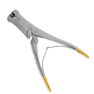 Pince à plier et couper les fils métalliques en acier 23 cm, coupe-fils manuel avec carbure de tungstène, chirurgical orthopédique CE ISO par Grip Surgical - Product Image 4