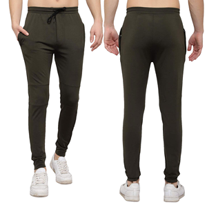 Pantalon de survêtement en coton et élasthanne pour homme, taille élastique avec cordon de serrage, poches latérales, coupe décontractée, idéal pour l'automne - Product Image 3