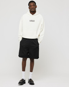 Premium Of White Oversized Men Hoodies Custom Logo Streetwear Sweatshirt Wholesale Manufacturer Supplier - Product Image 1