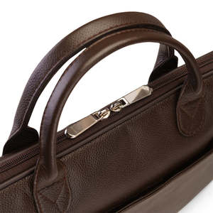 Luxury High Quality Leather Office Laptop <b>Bag</b> with Adjustable Shoulder Strap and Front Pocket Storage Durable Office Carry Case - Product Image 2