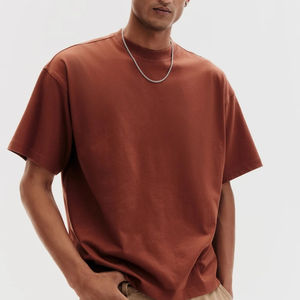 เสื้อยืดคอตตอน 100% หนาพิเศษ ทรงโอเวอร์ไซส์ สไตล์ลำลอง คอกลม รุ่นคลาสสิค คุณภาพสูง สำหรับผู้ชาย ฤดูร้อน - Product Image 5