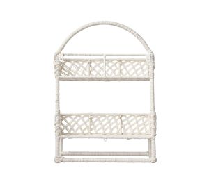 Élégante étagère de rangement décorative en rotin, étagère suspendue décorative pour enfant en forme de nœud, accent décoratif pour chambre d'enfant - Product Image 4