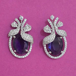 Compre en Línea Pendientes Clásicos de Calidad de Exportación de Kanhai Jewels para Mujer con Baño de Rodio y Circonita 444102 Aniversario - Product Image 6