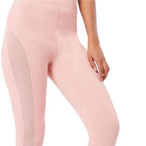 Conjunto de Yoga Elegante para Ropa Deportiva a la Moda, Colores Sólidos, Transpirable, Leggings de Cintura Alta, Top, Spandex/Algodón - Product Image 6