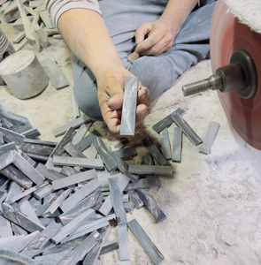 แว่นสายตาทรงเขาควายแถบสีขาวทำด้วยมือมีคุณภาพสูงผลิตจากธรรมชาติ - Product Image 5