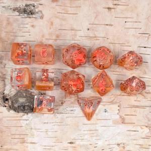 Jeu de dés en résine haute capacité, moulés en masse, polyédriques, pour les marchés internationaux de jeux de table, accessoire de jeu en gros - Product Image 4