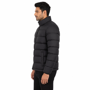 Chaqueta Acolchada para Hombre al por Mayor, Chaqueta de Invierno Casual a Prueba de Viento, Relleno de Poliéster, Personalizable, Chaquetas Acolchadas para Hombre OEM al por Mayor - Product Image 2