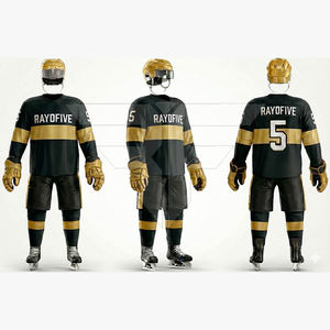 Maillots de hockey sur glace personnalisés en gros pour adultes, haute qualité, 100% polyester, couleur personnalisée - Product Image 2