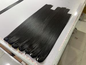 มัดผมทรงก้างปลานึ่งจากเวียดนามผมมนุษย์บางๆยังไม่ผ่านกระบวนการมหัศจรรย์100% ผมธรรมชาติเรียบ - Product Image 5