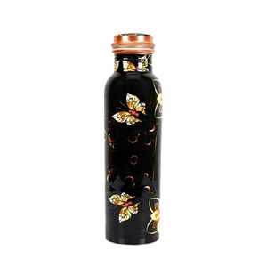 Botella de Agua de Cobre de Alta Calidad con Asa, Portátil, Ecológica, de Gran Capacidad para Yoga y Meditación, Mejora la Digestión - Product Image 1