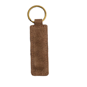Leather Metal Keychain with Zinc Alloy <b>Key</b> <b>Ring</b> for Promotional Gift Pendant Accessory - Product Image 1