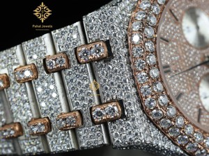 นาฬิกาโครโนกราฟหรูหราประดับเพชร Pahal Jewels รุ่น Unisex ขนาด 40 มม. ตัวเรือนสแตนเลสสตีล ระบบอนาล็อก รุ่นลิมิเต็ดอิดิชั่น ดีไซน์ทันสมัย - Product Image 5