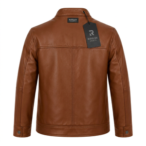 Veste en cuir légère pour enfants, conçue pour le confort, la chaleur, la flexibilité de mouvement et les aventures quotidiennes élégantes pour les jeunes enfants. - Product Image 6