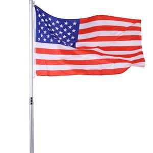 Kit de Mástil Telescópico para Bandera de 16 Pies, Aluminio Extra Grueso y Resistente, para Interiores y Exteriores, Mástiles de Aluminio para Bandera de Alta Resistencia - Product Image 4