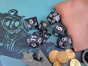 Dés en os polyédriques multi-usages de la série Adventure pour jeux de rôle professionnels D&D, accessoire de jeu en gros - Product Image 4