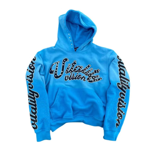 Sweat à capuche d'hiver de luxe à coupe diamant pour hommes et femmes, en molleton de coton premium, style streetwear, orné de strass - Product Image 1
