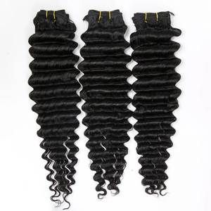 Extensions de cheveux humains bouclés style Kinky Curl, tissage noir bouclé à enrouler (Style 1) - Product Image 2