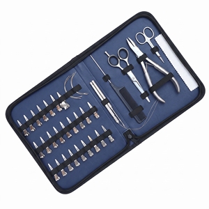 Juego de Herramientas para Extensiones de Cabello Todo en Uno con Alicates de Microperlas, Herramienta de Gancho, Mini Tijeras, Clips, Peine y Agujas - Product Image 6