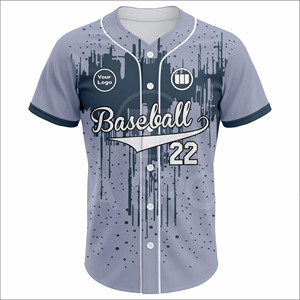 Custom Baseball Jersey Uniform Set Moisture Wicking Quick Dry Polyester Sublimation Team Sportswear OEM In Cheap Price - Product Image 2