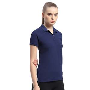 Camisetas Polo de Manga Corta para Mujer, al por Mayor, de Hypen Sports, Transpirables, Casuales, Color Rosa Sólido - Product Image 5