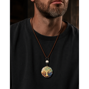 Natural Crystal Necklace for Men & Boys-30 Inch Adjustable <b>Rope</b> <b>Chain</b> - Product Image 1